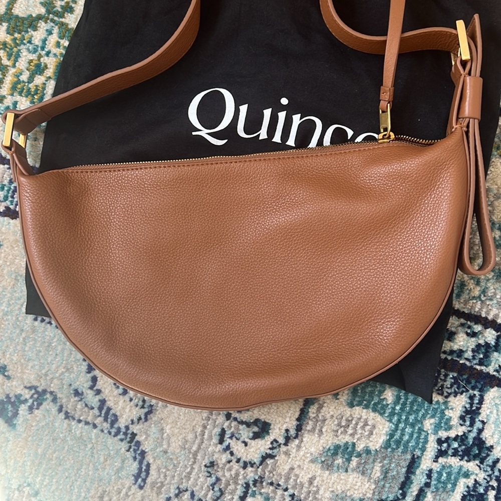 Quince Tan Leather Handbag - Picture 5 of 16